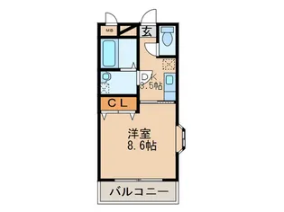 ビューカトレア【2階】の間取り