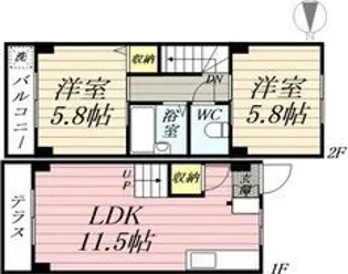 リッツコート【3階】の間取り