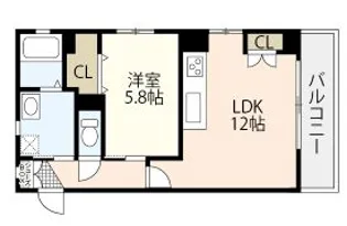 アドバンスM【4階】の間取り