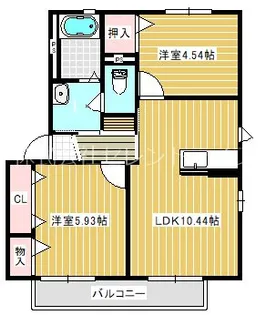 ベルテA【2階】の間取り