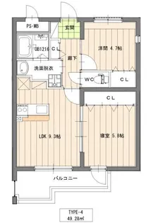 アーベイン清水【1階】の間取り