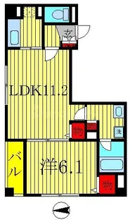 アンジェリークトキワI【2階】の間取り