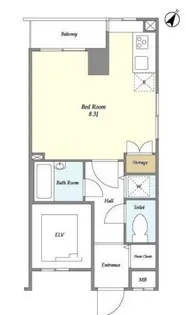 BPRレジデンス水天宮前【3階】の間取り