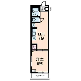 メゾン・アメニテ【1階】の間取り