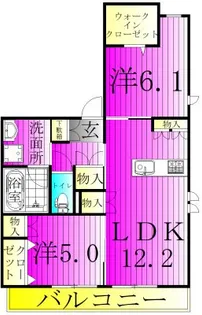 フォルトゥーナ【2階】の間取り