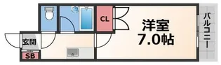 シティパルユー【3階】の間取り