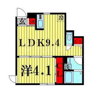 シーズンテラス舎人公園B棟の間取り