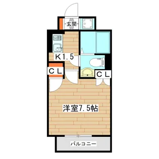 グランカーサ広瀬通【3階】の間取り