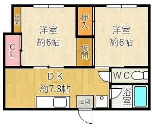藤本ハイム【1階】の間取り