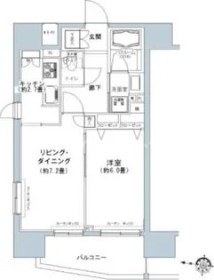 パークキューブ板橋本町【12階】の間取り