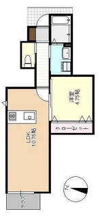 フォルティス中庄【1階】の間取り