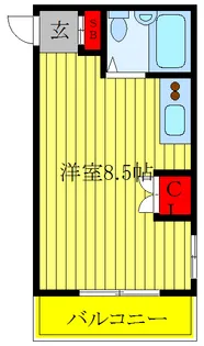 石田ハイツ【3階】の間取り