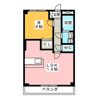 フロイデ天翔 B棟【2階】の間取り