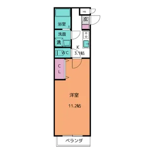 メゾン・ド・オヴァール【2階】の間取り