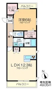メゾン ド ソレイユII【3階】の間取り