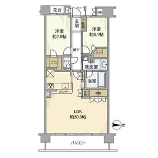 東京ベイ・リベロシティ【13階】の間取り