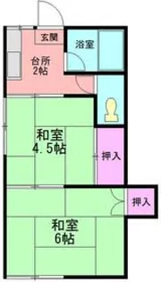 みどり荘【1階】の間取り