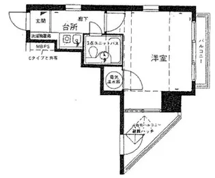 ライオンズマンション西五反田第2【2階】の間取り