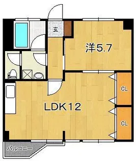 稲荷森マンション【3階】の間取り