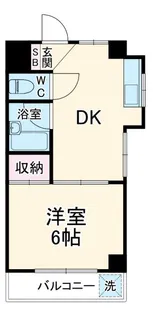 清新三興ハイツ【4階】の間取り