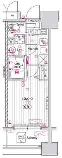 ガーラ・シティ新丸子駅前【9階】の間取り