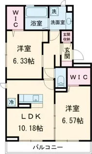 サンヒルズ天神 B棟【3階】の間取り