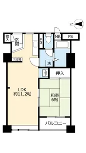 UR新豊里【7階】の間取り