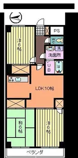 ロイヤルコートムラタ【3階】の間取り