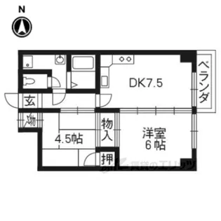AMS桃山【4階】の間取り