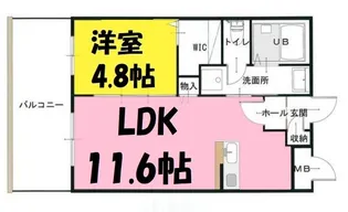 ブライトック南越谷【2階】の間取り