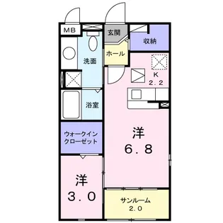 イル・ソーレ【1階】の間取り