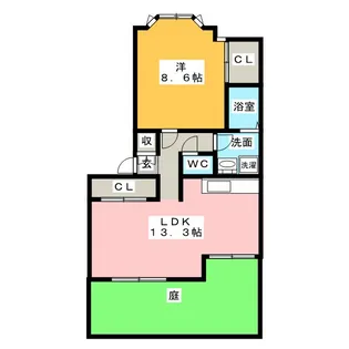 ルーラルハウス【1階】の間取り