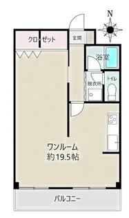 シャトー利休【4階】の間取り