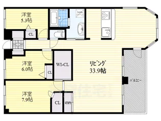 ロイヤル神戸北野通り【8階】の間取り