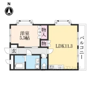 グランドヒルズ光【2階】の間取り