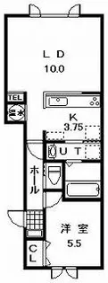 EST CORTE【2階】の間取り