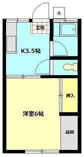 光ハイツ【2階】の間取り