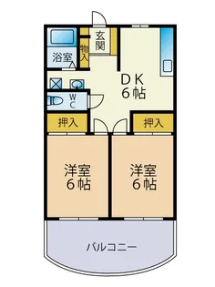 イズミール【2階】の間取り