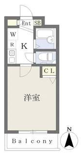 アイビーコート天美【1階】の間取り