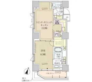 パークアクシス赤坂見附【2階】の間取り