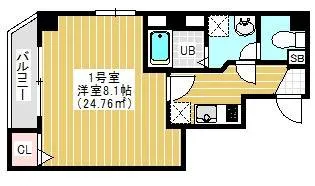 second coral【5階】の間取り