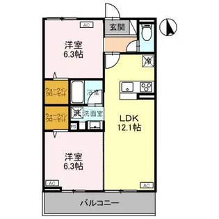 CLASSEUM元今泉【3階】の間取り