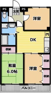 アーク中里【3階】の間取り