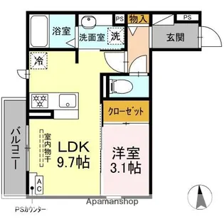 D-Hills領家II【3階】の間取り