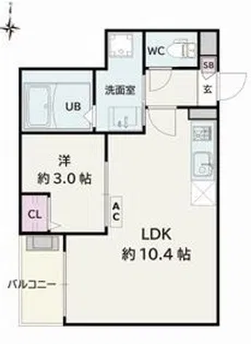 Jack atsutakoshinV【1階】の間取り