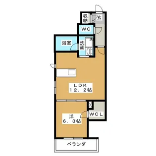 Cieluna【3階】の間取り
