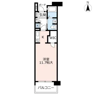 URアーベインビオ春日【6階】の間取り