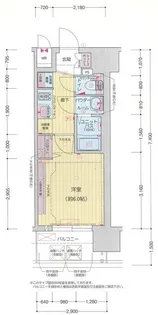 プレリス阿波座Bloom【9階】の間取り