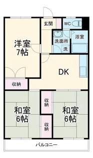 ニューハイツ春の木No.2【2階】の間取り