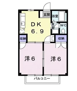 ニューシティ平盛【2階】の間取り
